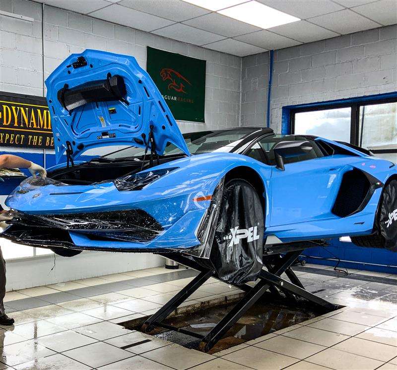 Lamborghini SVJ Baby Blue Long Island Paint Protection Film 167 (1) 1