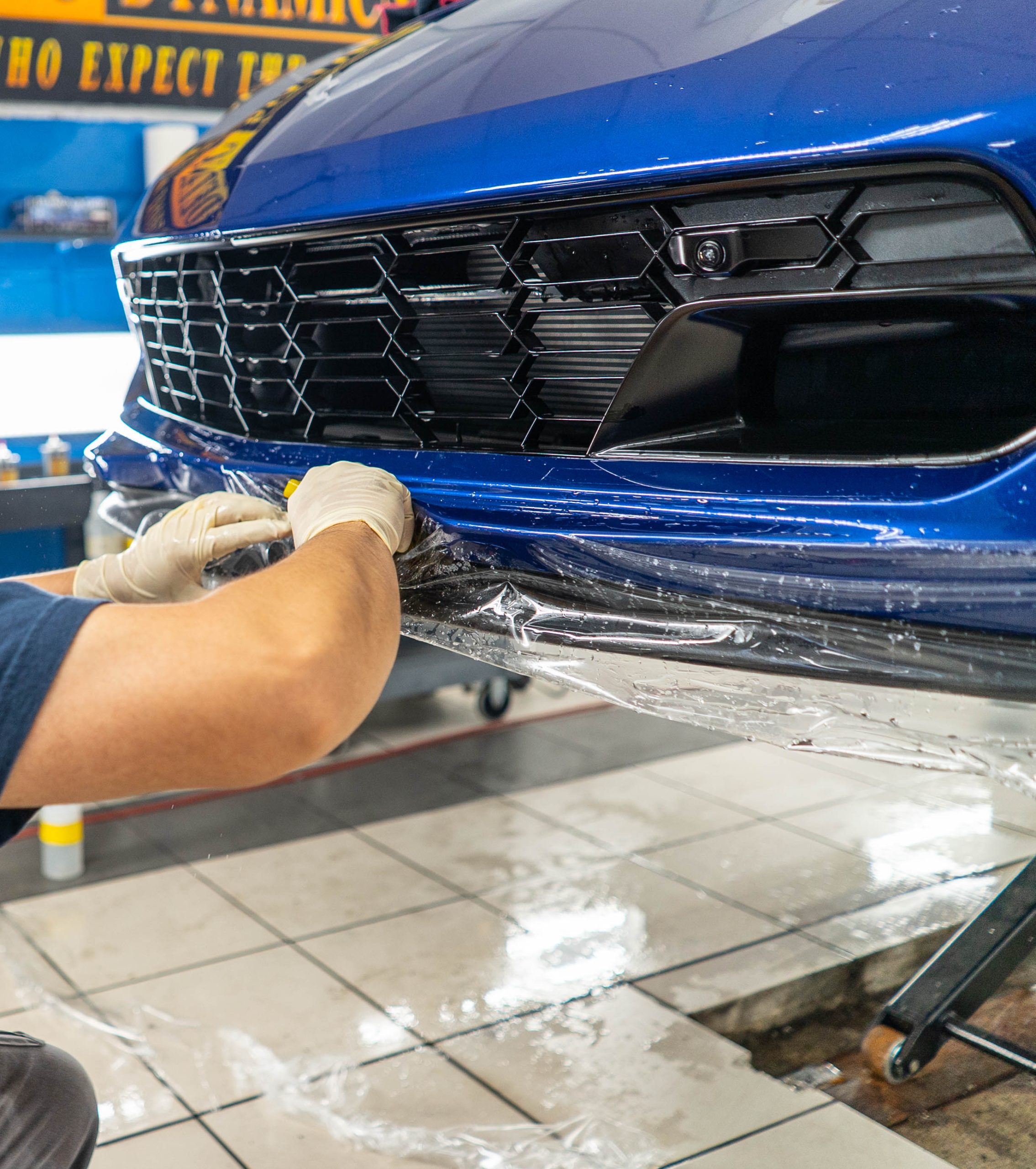 Corvette PPF install 1